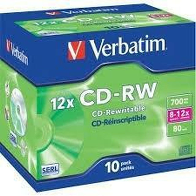 CD-RW Verbatim 10 Unités 700 MB 12x