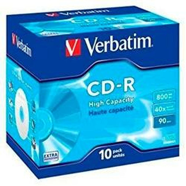 CD-R Verbatim High Capacity 10 Unités 40x 800 MB