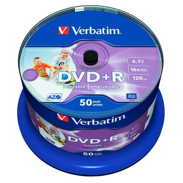 DVD-R Verbatim 50 Unités 16x 4,7 GB