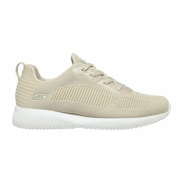 Chaussures de sport pour femme Bobs Sport Squad Skechers 32504-NAT Marron