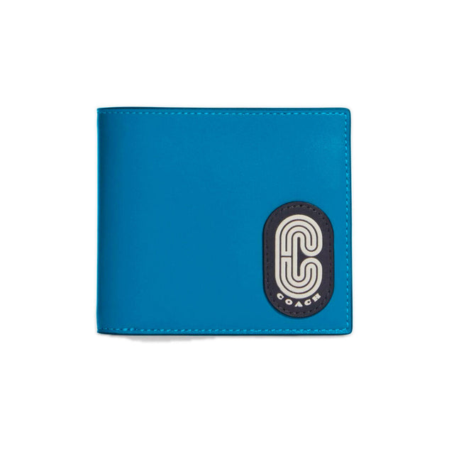 Portefeuille Homme Coach CA002-QBO3H 10,5 x 9,5 x 1,5 cm Bleu Cuir