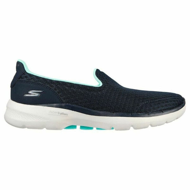 Chaussures de marche pour femme Skechers Go Walk 6 Bleu foncé