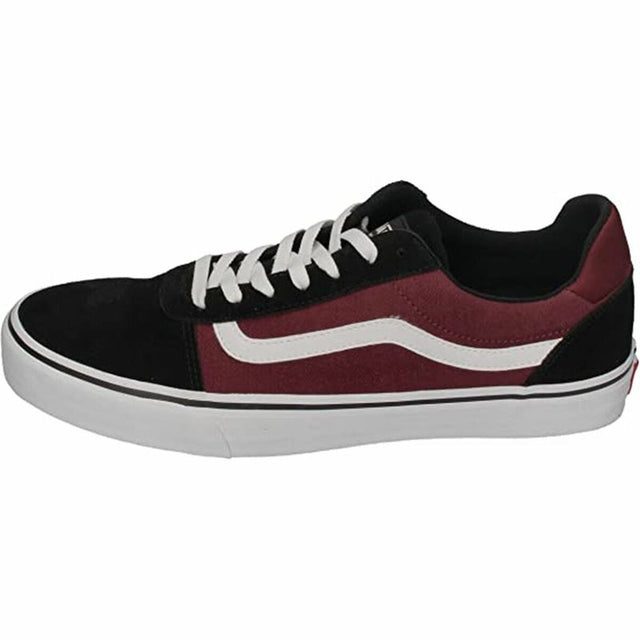 Chaussures casual homme Vans Ward Deluxe Bordeaux Noir