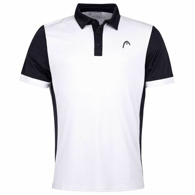 Polo à manches courtes homme Head Davies Blanc 100 % polyester