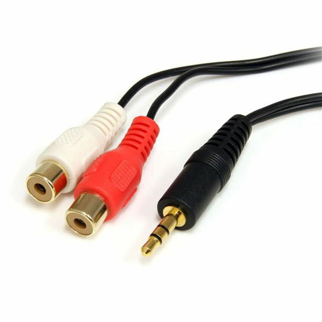 Câble Audio Jack (3,5 mm) vers 2 RCA Startech MU1MFRCA Noir 1.8 m