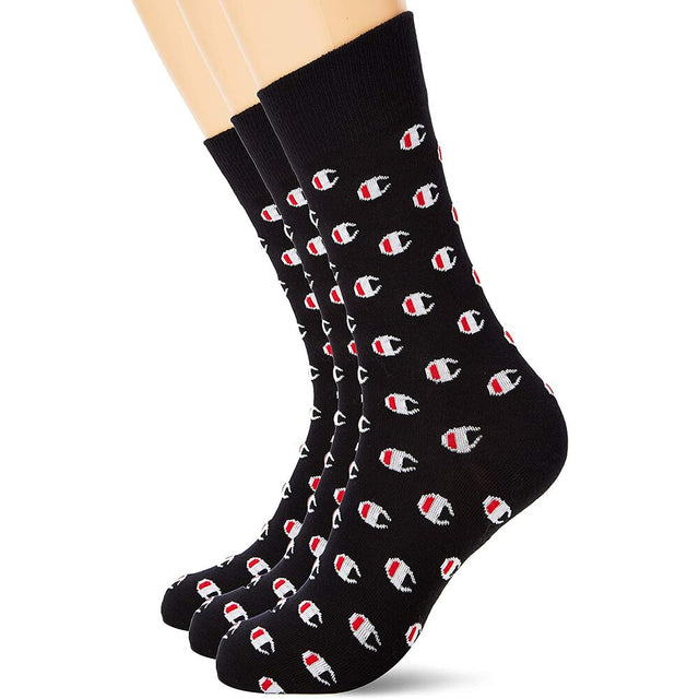 Chaussettes Champion Crew All Over Noir