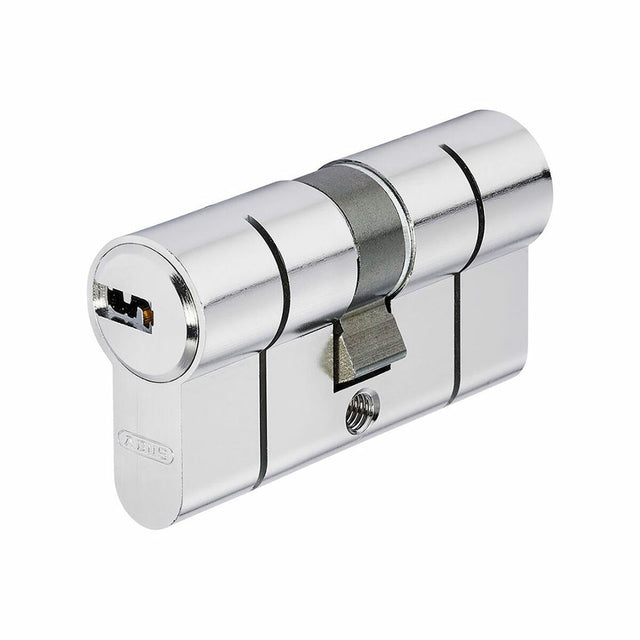 Cylindre ABUS D66 N 30/30 nickel Double Européen Argenté Came longue