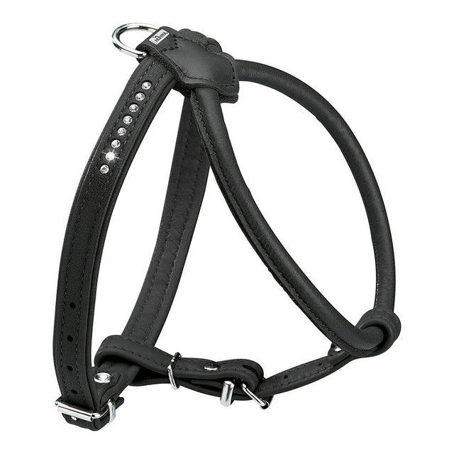 Harnais pour Chien Hunter Round & Soft Luxus ELK Petit Noir 30 cm