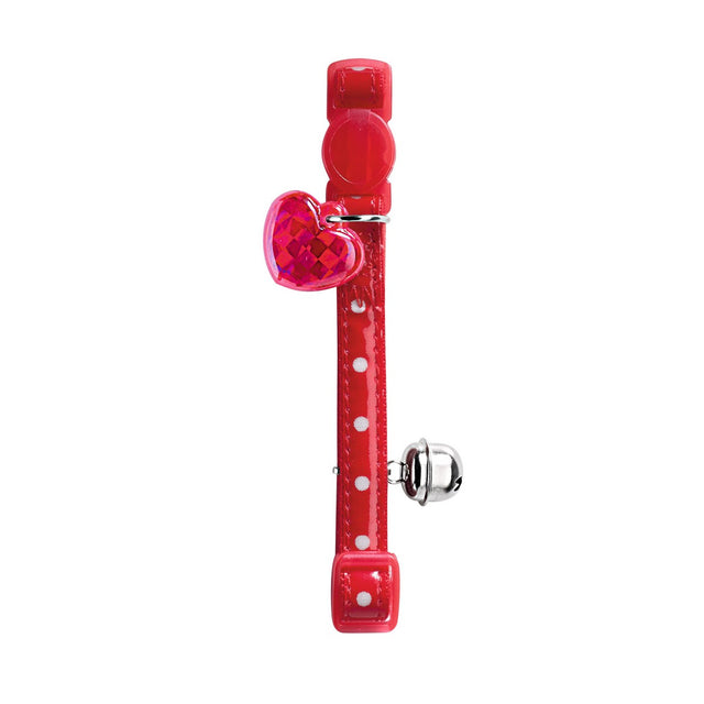 Collier pour chat Hunter Glossy Dots Rouge (17,1 x 3,6 x 2,5 cm)