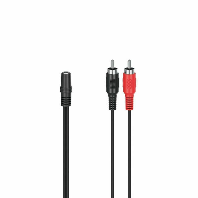 Câble Audio Jack vers 2 RCA Hama 00205186 0,1 m Noir