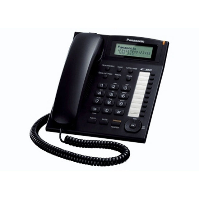 Téléphone fixe Panasonic Corp. KX-TS880EXB LCD Noir