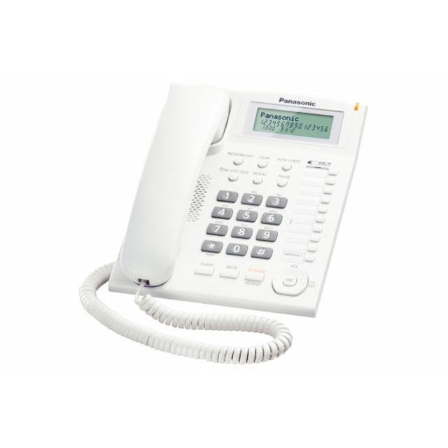 Téléphone fixe Panasonic Corp. KX-TS880EXW LCD Blanc
