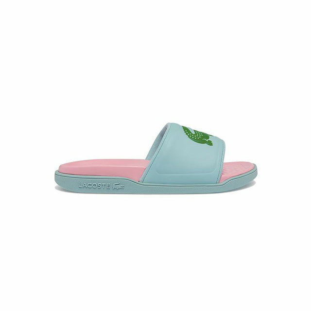 Tongs pour Femmes Lacoste Croco Dualiste Bleu clair