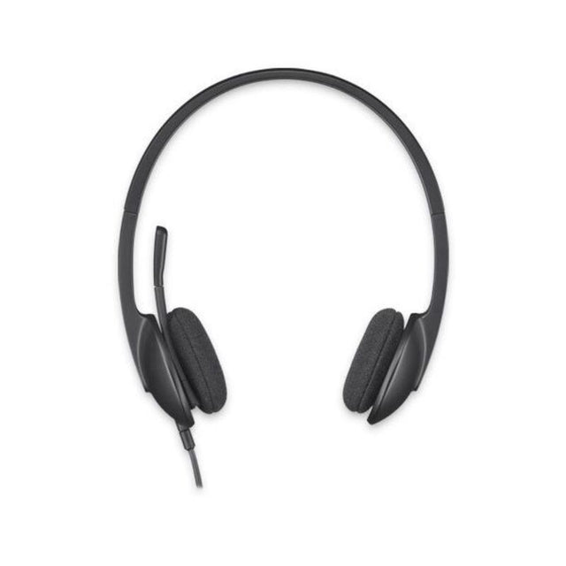 Casques avec Microphone Logitech 981-000475 USB 1,8 m Noir