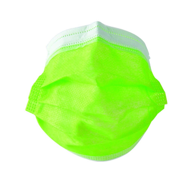 Masque hygiénique à usage unique (ou jetable) x 5 Junior Vert 10 Unités