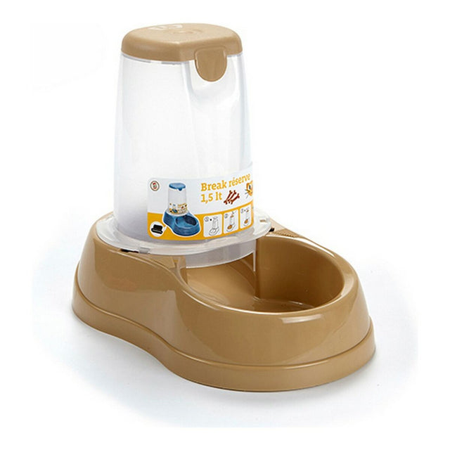 Mangeoir pour animaux Stefanplast Beige Plastique 1,5 L
