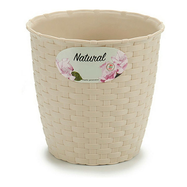 Cache-pot Stefanplast Beige Plastique 14 x 12,5 x 14 cm