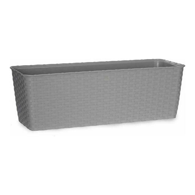 Jardinière auto-arrosante Stefanplast 3872950 Gris Plastique 18 x 16 x 49 cm