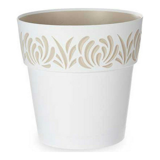 Pot auto-arrosant Stefanplast Gaia Blanc Beige Plastique 29 x 29 x 29 cm