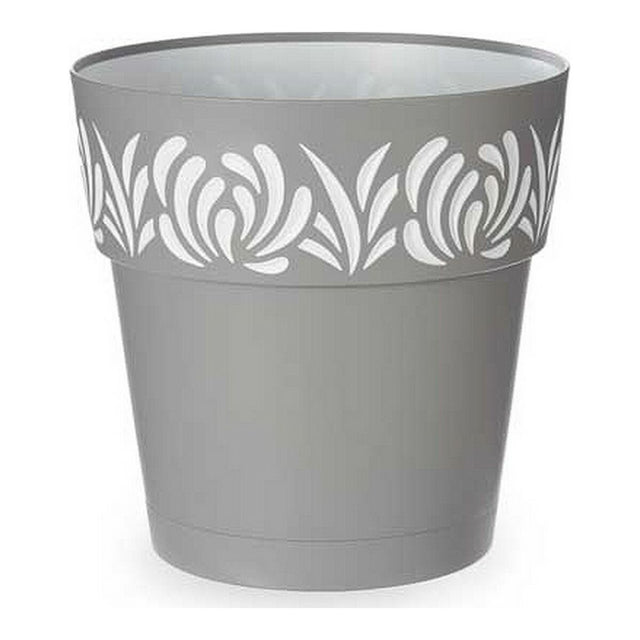 Pot auto-arrosant Stefanplast Gaia Gris Blanc Plastique 29 x 29 x 29 cm