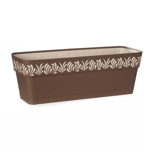 Jardinière auto-arrosante Stefanplast Gaia Marron Plastique Vanille