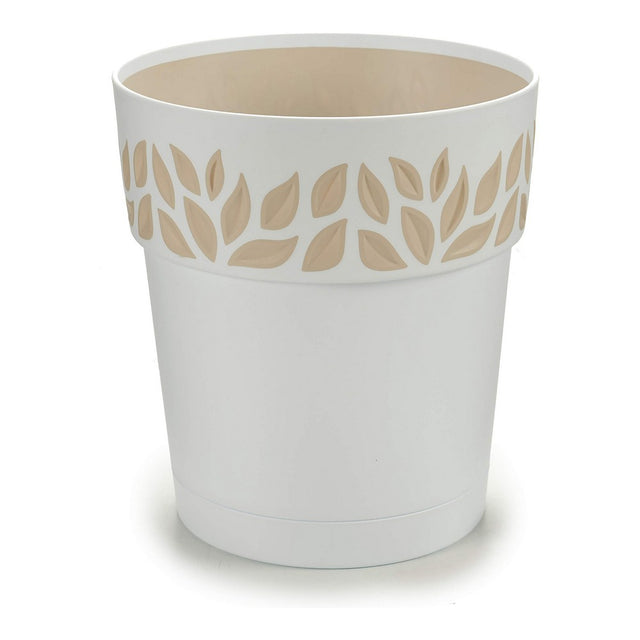 Pot Stefanplast STF816 Beige Blanc Plastique 25 x 25 x 25 cm