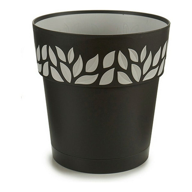 Cache-pot Stefanplast 3920229 Gris Anthracite Plastique 25 x 25 x 25 cm