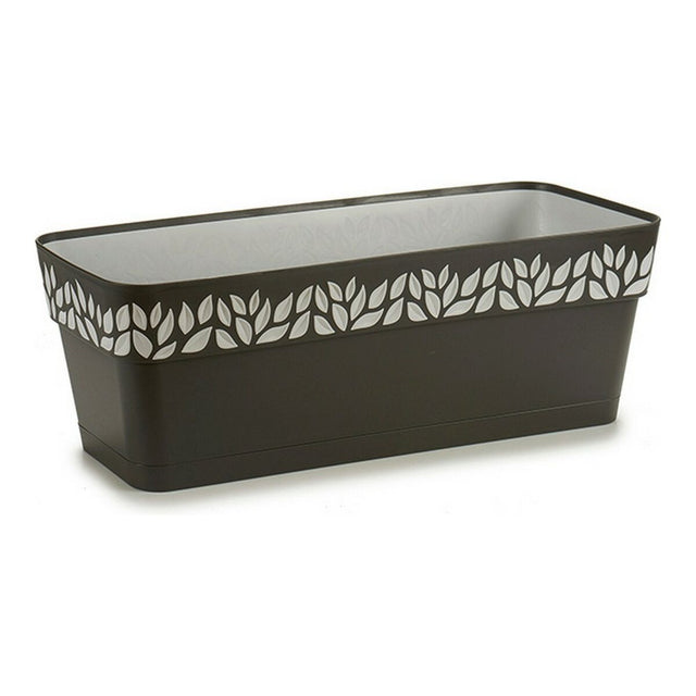Jardinière Stefanplast STF827 19 x 17 x 49 cm Gris Anthracite Plastique