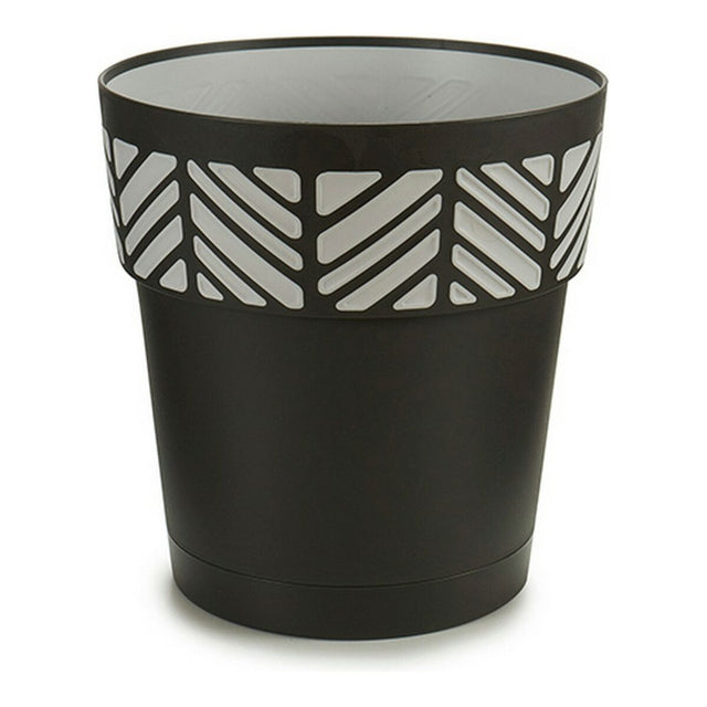 Cache-pot Stefanplast Orfeo Gris Anthracite Plastique 25 x 25 x 25 cm