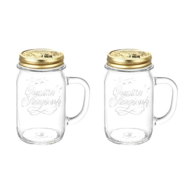 Ensemble de jarres Bormioli 2 Unités 415 ml