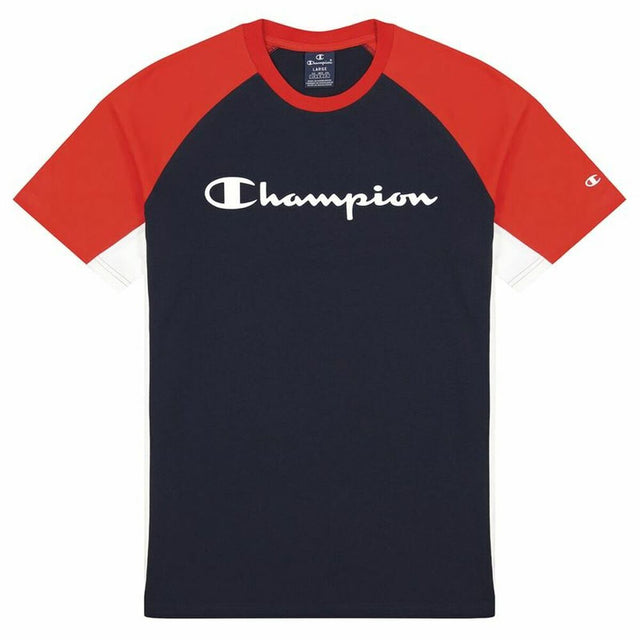 T-shirt à manches courtes homme Champion Block Script Bleu