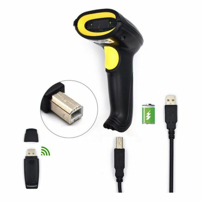 Lecteur de code barres avec support Ewent EW3430 LED USB Noir