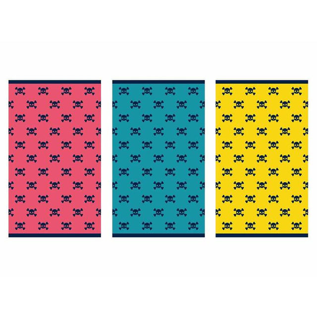 Serviette de plage Secaneta Morgan Jacquard Crânes (100 x 170 cm)