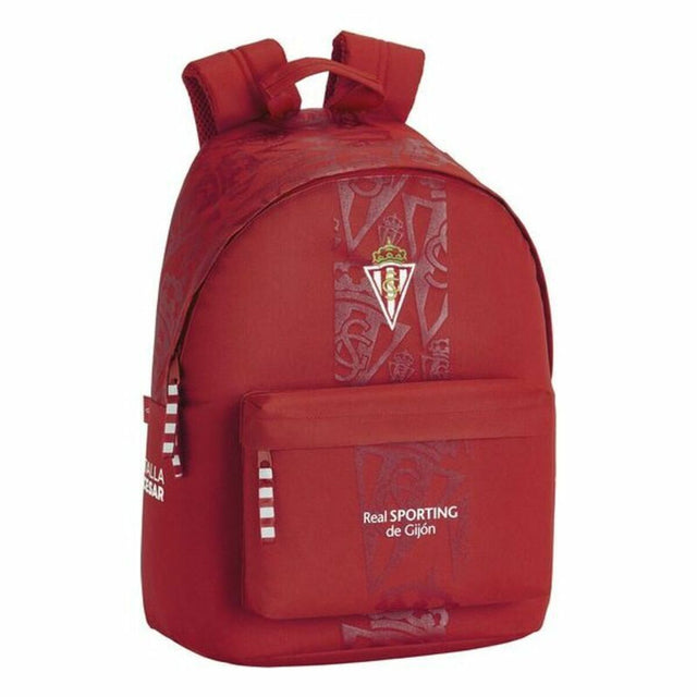 Sacoche pour Portable Real Sporting de Gijón 14,1'' Rouge