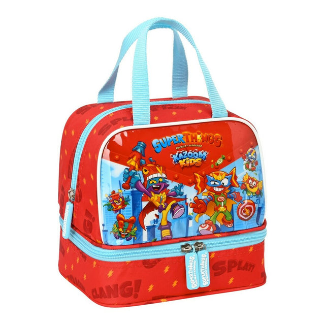 Sac à goûter SuperThings Kazoom Kids Rouge Bleu clair (20 x 20 x 15 cm)