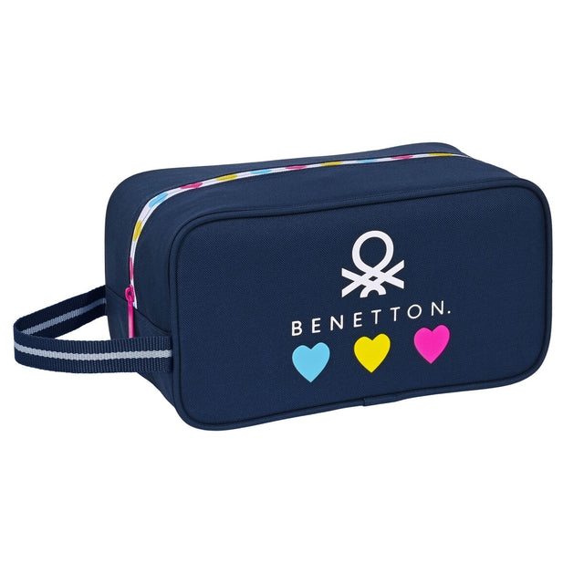 Range-Chaussures de Voyage Benetton Love Blue marine (29 x 15 x 14 cm)