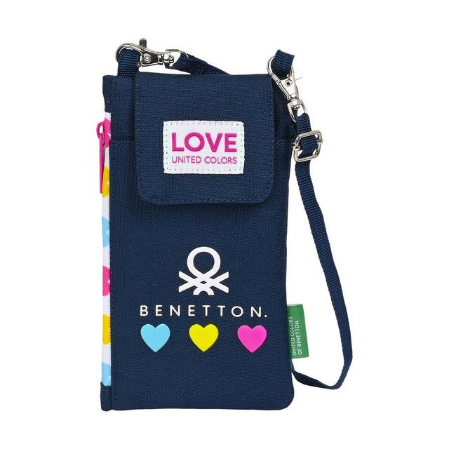Porte-monnaie Benetton Love Protection pour téléphone portable Blue marine