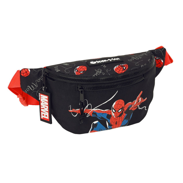 Sac banane Spiderman Hero Noir 23 x 12 x 9 cm
