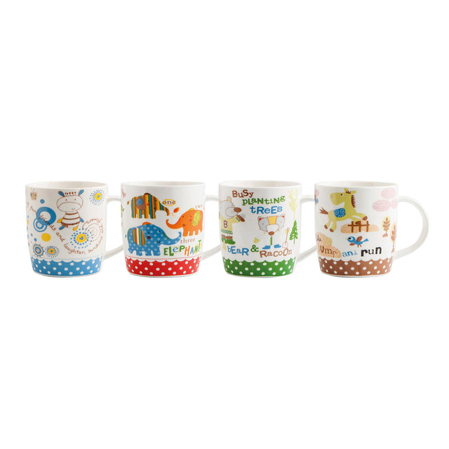 Tasse Quid Go Peques Céramique Multicouleur 330 ml (12 Unités) (Pack 12x)