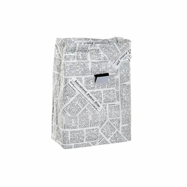 Sac à goûter DKD Home Decor Thermique 20 x 10 x 28 cm Noir Blanc