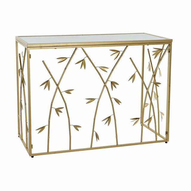 Console DKD Home Decor Miroir Doré Métal (100 x 40 x 78 cm)