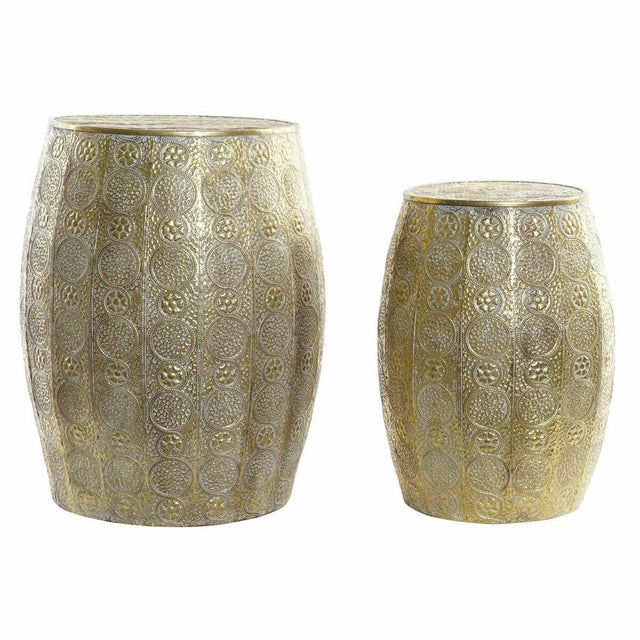 Table d'appoint DKD Home Decor Doré Métal 36 x 36 x 48 cm