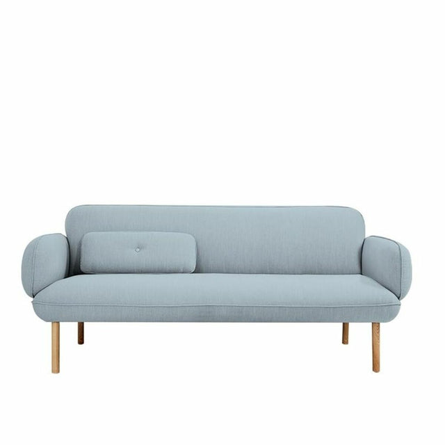 Canapé DKD Home Decor 200 x 85 x 80 cm Métal Velours Bleu ciel Plastique Moderne