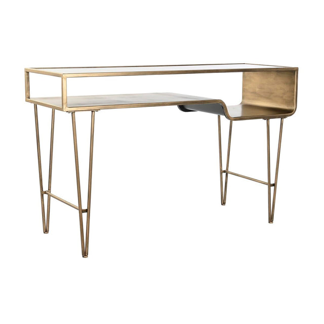 Console DKD Home Decor Noir Doré Métal (120 x 39,5 x 74,5 cm)