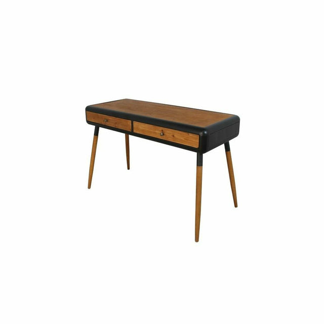 Console DKD Home Decor Naturel Noir 120 x 50 x 77 cm Sapin Métal Gris foncé Brun foncé