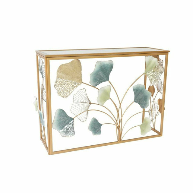Console DKD Home Decor Miroir Doré Métal Multicouleur (108 x 37 x 80 cm)