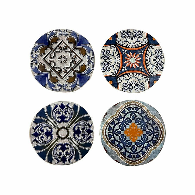 Dessous de verres DKD Home Decor Carrelage 10,8 x 10,8 x 0,7 cm