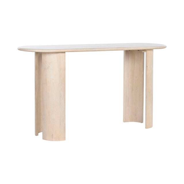 Table d'appoint DKD Home Decor 147 x 45 x 76 cm Blanc Bois de manguier