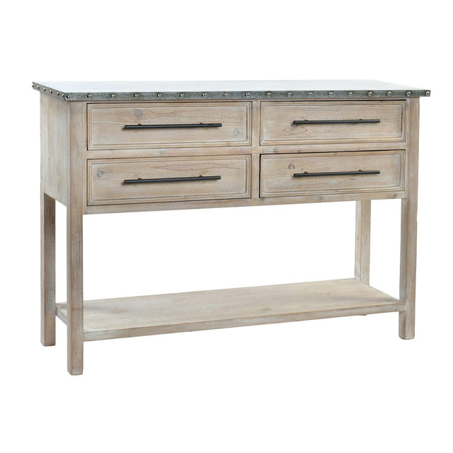 Meuble d'Appoint DKD Home Decor 120,5 x 34,5 x 86 cm Naturel Bois Aluminium