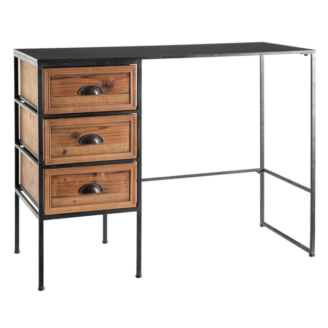 Bureau 101 x 43 x 78 cm Métal Bois